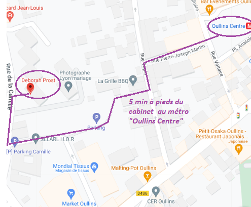 Moyens de transport pour accéder au cabinet